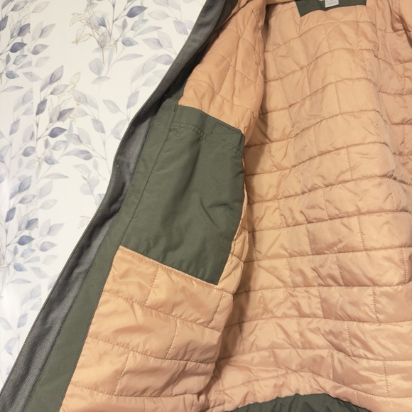 Carhartt Storm Defender Rare Green & Pink Hooded Jacket Women Xl Zipper To Fix - Picture 8 of 10